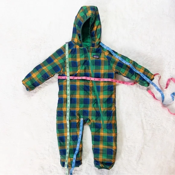 Patagonia Plaid Hooded Baby Snowsuit - Picture 6 of 8